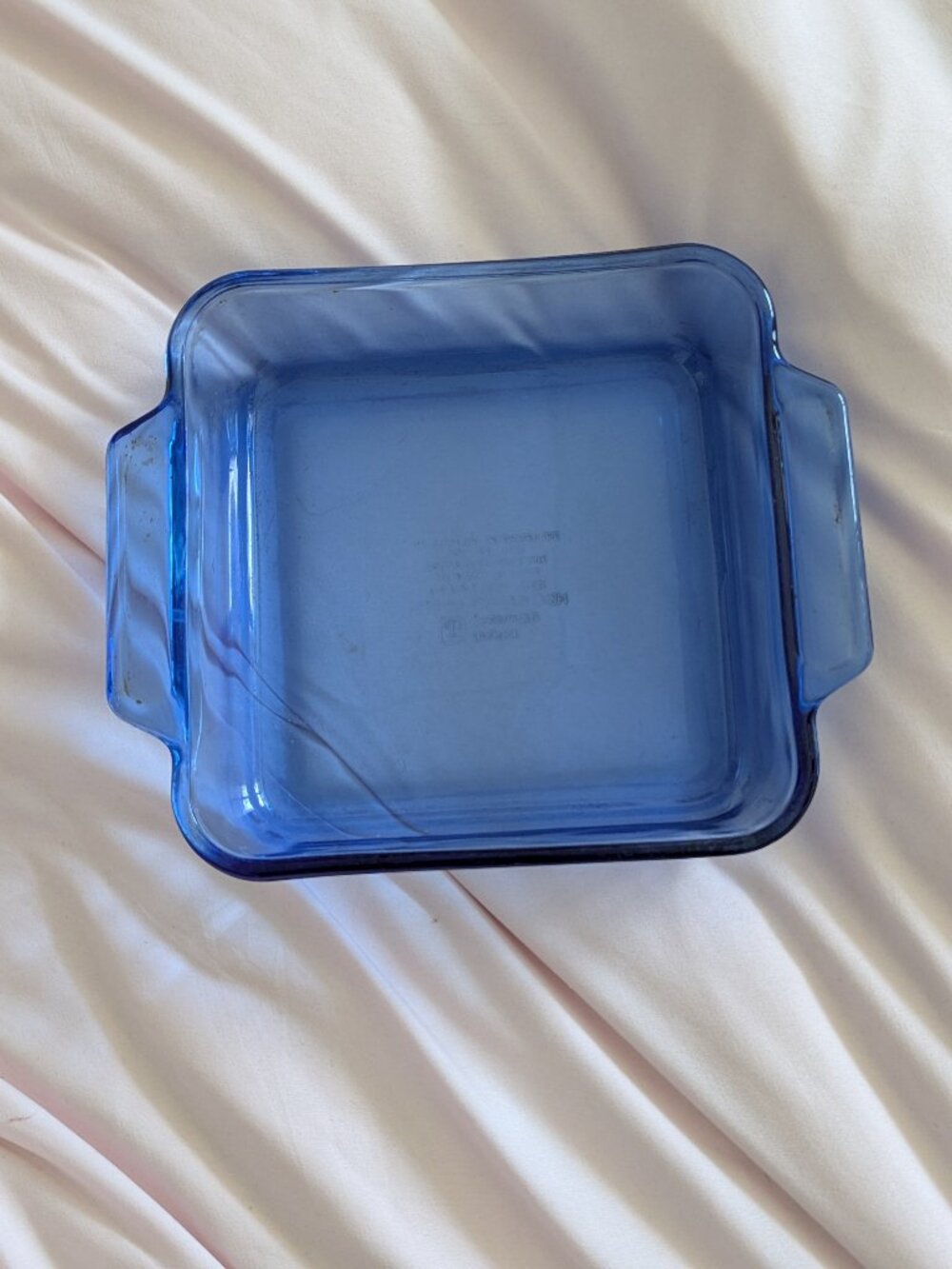 Anchor Hocking Cobalt Blue Glass Square Baking Dish